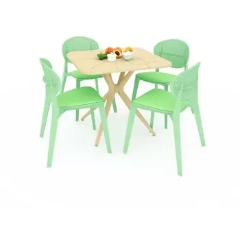 Обеденная группа бежевый/мятный Sheffilton SHT-DS141 4877067601