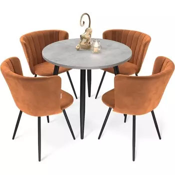 Обеденная группа Sheffilton SHT-DS239 бет.чикаг.свет.-сер./песчан.буря/чер.муа