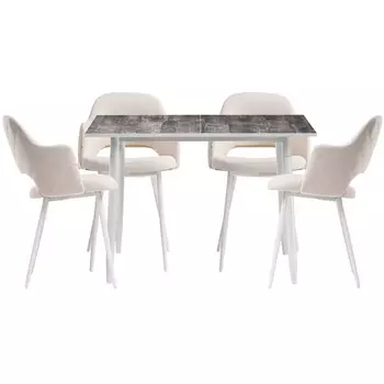 Обеденная группа Woodville Морита бежевый / кантри 2047 / белый 517218