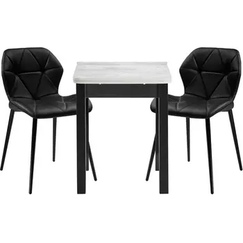 Обеденная группа Woodville Наирти черный / метрополитан грей 517036