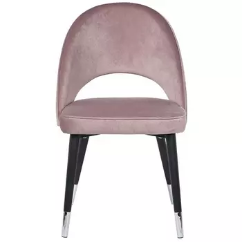Обеденный стул Garda Decor 30C-1228F LPI (Черный/Пыльно-розовый)