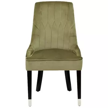 Обеденный стул Garda Decor ELEGANTE-2K-ОЛИВК-Bel17 (Черный/Оливковый)