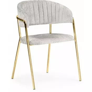 Обеденный стул Kamelia Woodville (Металл,Ткань/Серый,Золотой) арт.15898