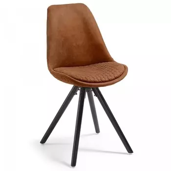 Обеденный стул La Forma (ex Julia Grup) Lars (Коричневый/ Массив дерева)