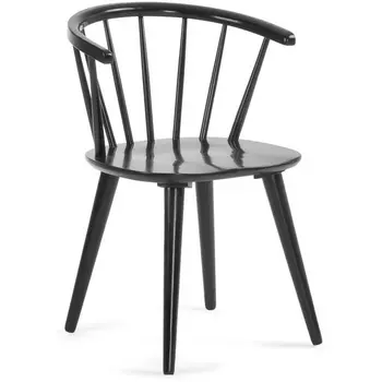 Обеденный стул La Forma (ex Julia Grup) Trise (Черный/ ДСП,Дерево,Каучук)