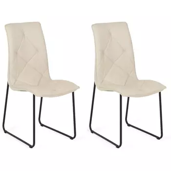 Обеденный стул Marco ОГОГО Обстановочка! (Металл,Экокожа/Бежевый) арт.914822