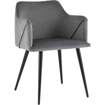 Стул с подлокотниками Stool Group Джоэл велюр серый УТ000036689