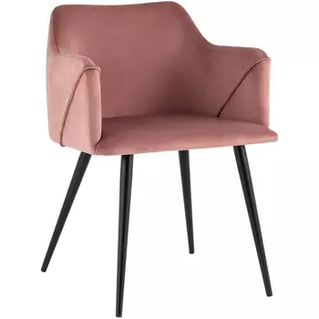 Стул с подлокотниками Stool Group Джоэл велюр пыльно-розовый УТ000036693