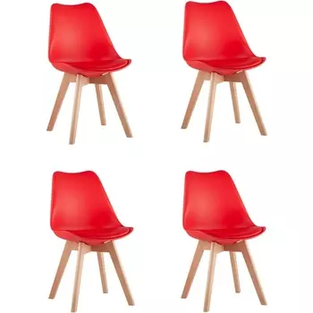 Стул Stool Group FRANKFURT NEW красный 4 шт УТ000037636