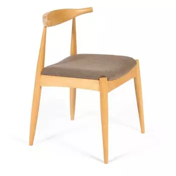 Обеденный стул Tetchair (Бук,Ткань/Коричневый)