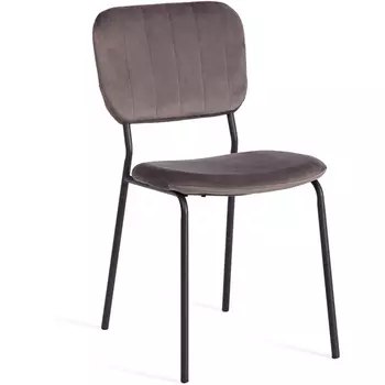 Обеденный стул Tetchair CAROL (Металл,Вельвет/Темно-серый,Черный)