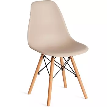 Обеденный стул Tetchair CINDY (Дерево бук,Металл,Пластик/Бежевый)