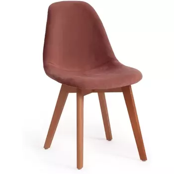 Обеденный стул Tetchair CINDY (Вельвет,Дерево бук/Коралловый)