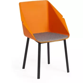 Обеденный стул Tetchair DORO (Пластик,Металл,Ткань /Серый)