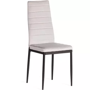 Обеденный стул Tetchair Easy (Металл,Вельвет/Светло-серый,Черный)