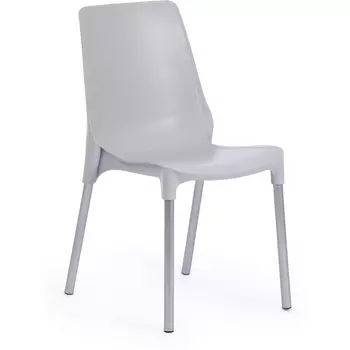 Обеденный стул Tetchair GENIUS (Металл,Пластик/Серый,Хром) 19113