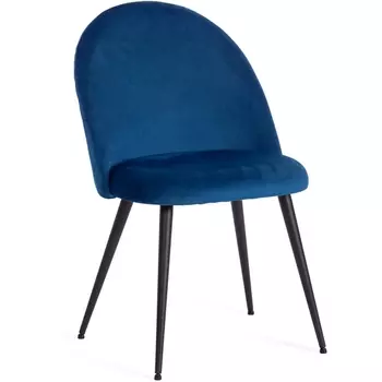 Обеденный стул Tetchair MONRO (Металл,Вельвет/Синий,Черный )