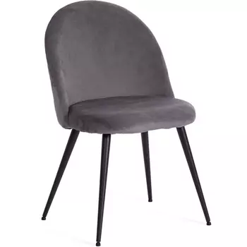 Обеденный стул Tetchair MONRO (Металл,Вельвет/Серый,Черный) 20078