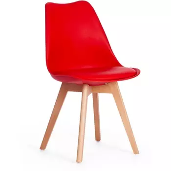 Обеденный стул Tetchair TULIP (Дерево,Пластик/Красный)