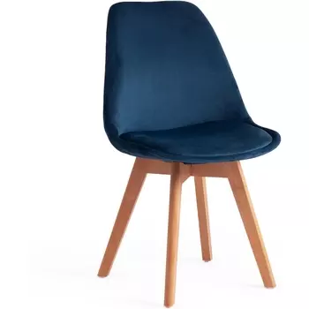 Обеденный стул Tetchair TULIP (Вельвет,Дерево /Синий)