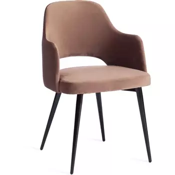 Обеденный стул Tetchair VALKYRIA (Ткань,Металл/Коричневый,Черный )