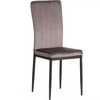 Обеденный стул Tetchair VERTER (Металл,Вельвет/Темно-серый,Черный)