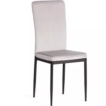 Обеденный стул Tetchair VERTER (Металл,Вельвет/Светло-серый,Черный)