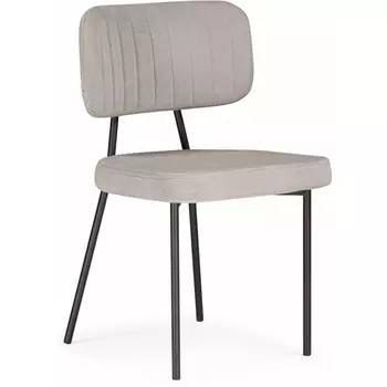 Обеденный стул Вакао Woodville (Металл,Ткань/Латте,Черный) арт.615183