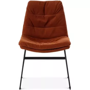 Обеденный стул Vitra ОГОГО Обстановочка! (Вельвет/Терракотовый,Черный) арт.930823