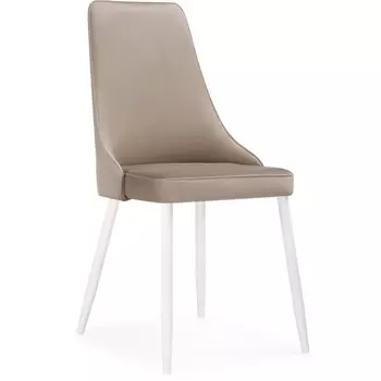 Обеденный стул Notta Лана (Металл/Велюр, Белый/Бежевый) 553580