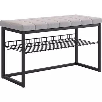 Обувница Классная 2 Mebelson (Металл,Ткань/Черный,Оникс) арт.172220,3328