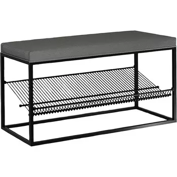 Обувница Крафт 1, цвет черный муар/графит Mebelson (арт.LMN-11.1869)