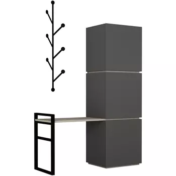 Обувница с вешалкой для одежды MELLO HALLWAY STAND (Дерево/Бежевый) LEVE