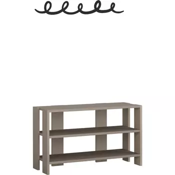 Обувница с вешалкой для одежды TONO SHOE RACK-HANGER (Дерево/Бежевый) LEVE