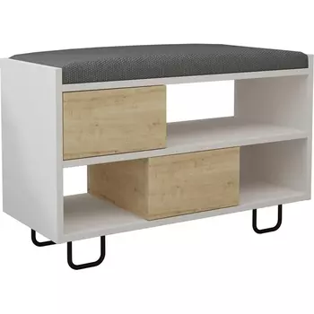 Обувница TROY BENCH (Дерево/Белый) LEVE