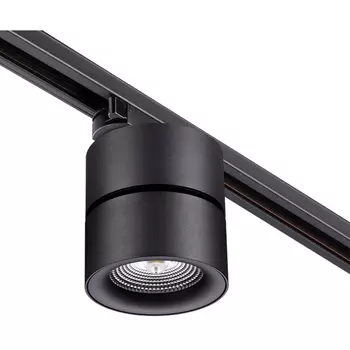 Cветильник светодиодный трековый однофазный трехжильный IP20 25W 4000K 2200Лм 100-265V NT21 093 черный Novotech Groda 358785