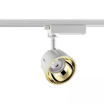 Светильник трековый однофазный трехжильный IP20 4000K 20W 100-265V KNOF NT21 094 белый/золото Novotech Knof 358724
