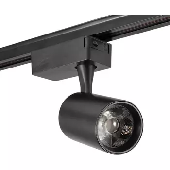 Однофазный трековый светильник светодиодный 220V AM Group TRACK AM227-10W BK 4000K