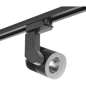 Однофазный трековый светильник светодиодный 220V AM Group TRACK AM333 12W BK 4000K
