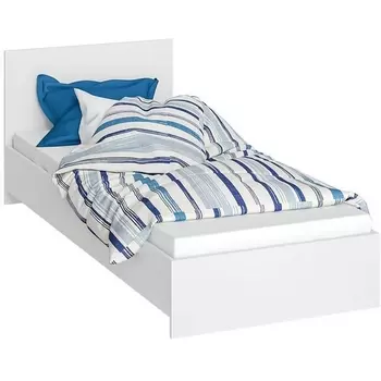 Односпальная кровать Woodville Адайн 80х200 белое дерево 533866