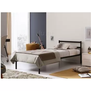 Односпальная кровать Woodville Фади 80х200 черная 491580