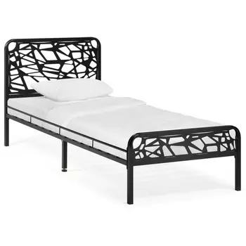 Односпальная кровать Woodville Кубо 90х200 черный 533090