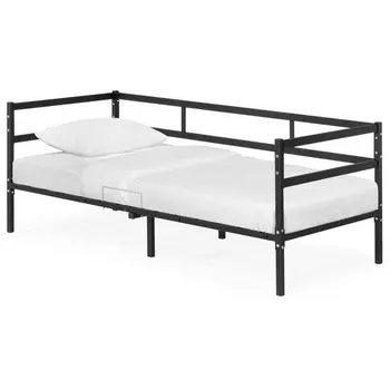 Односпальная кровать Woodville Лавли 90х190 черная 563352