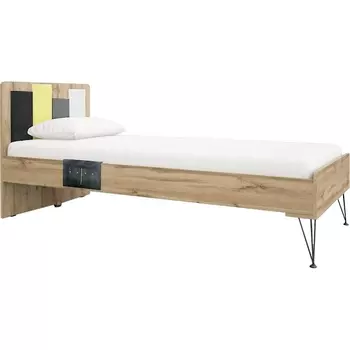 Односпальная кровать Woodville Нобира 90х200 дуб ирландский 515115