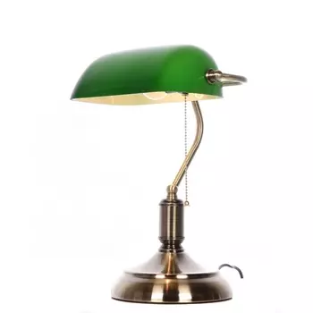 Офисная настольная лампа под старину с выключателем GR Lumina Deco Banker LDT 305