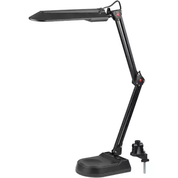 Настольная лампа на струбцине для школьника с выключателем ЭРА NL-202-G23-11W-BK