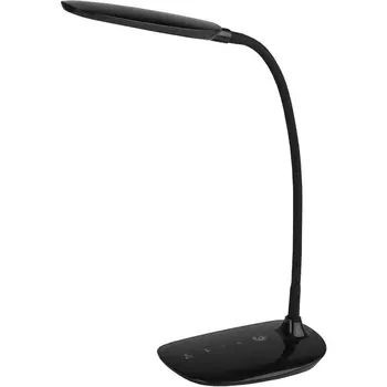 Офисная настольная лампа светодиодная с диммером и выключателем регулировкой яркости NLED-453-9W-BK (ЭРА)
