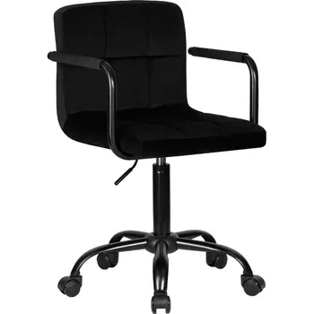 Офисное кресло для персонала DOBRIN TERRY BLACK (черный велюр (MJ9-101)) Dobrin
