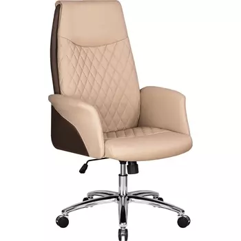 Офисное кресло для руководителей DOBRIN LEONARD (коричнево-бежевый) Dobrin