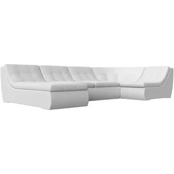 П-образный модульный диван Холидей (экокожа белая) Лига Диванов 101862